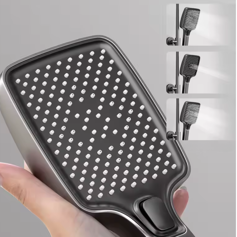 Colonne de Douche Thermostatique LED Rectangulaire 4 Modes