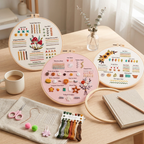 Kit de Broderie pour Débutant 3 Pièces - Set Complet avec Accessoires