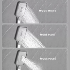 Colonne de Douche LED Affichage Température Tête Carrée 30cm 4 Modes Réglable