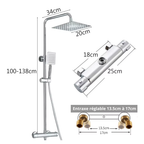 Colonne Douche Thermostatique Acier Inoxydable 304 Chrome