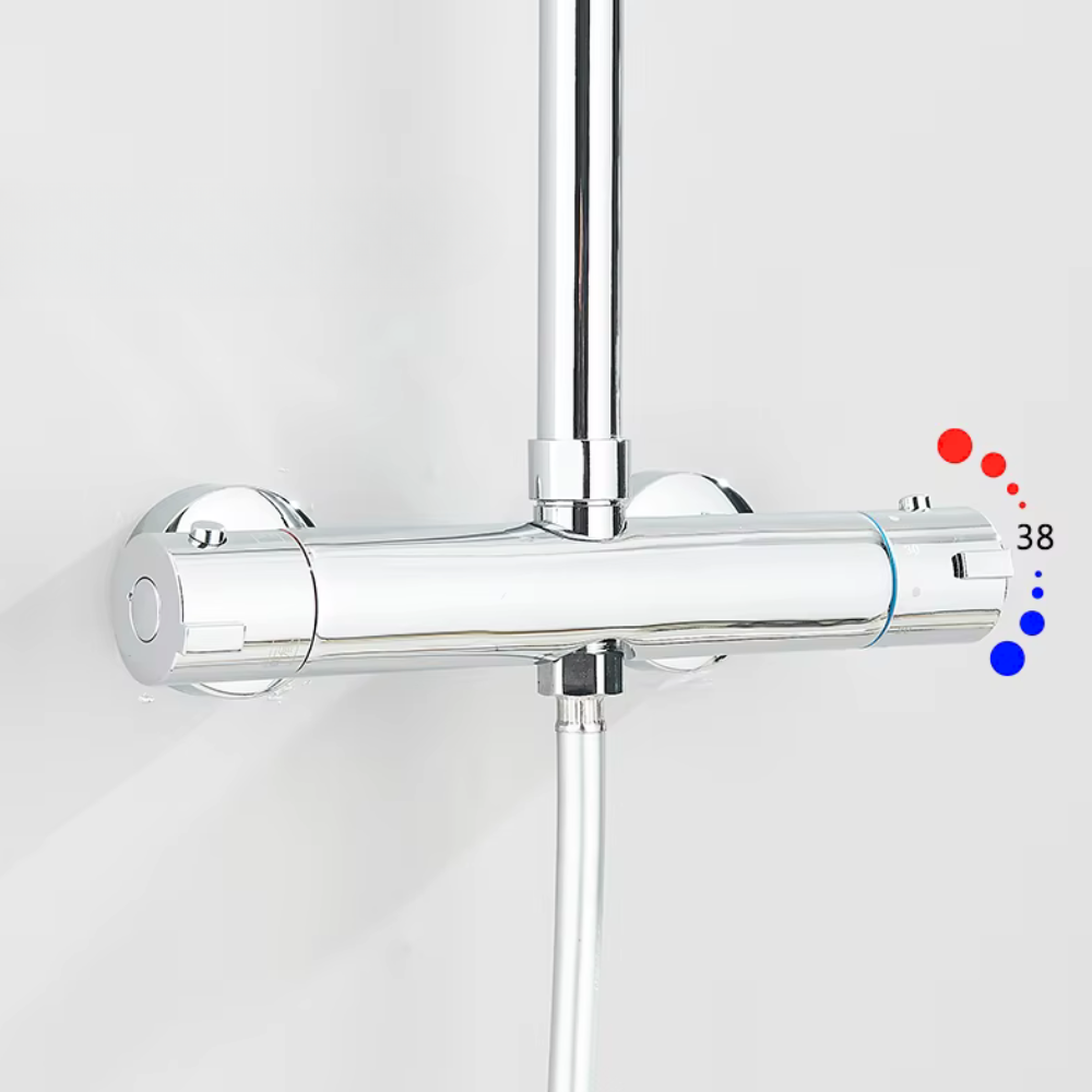 Colonne Douche Thermostatique Acier Inoxydable 304 Chrome