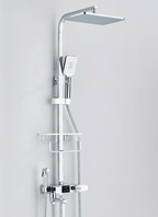 Colonne de Douche Thermostatique Affichage Digital Pluie 29x19cm