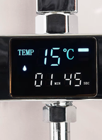 Colonne de Douche Thermostatique Affichage Digital Pluie 29x19cm