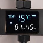 Colonne de Douche Thermostatique Affichage Digital Pluie 29x19cm